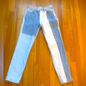 pac sun eco hopper patch mom jeans size 23